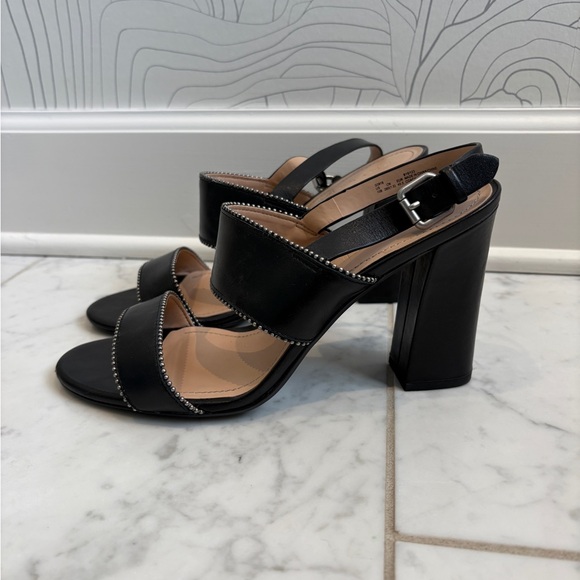 Coach slingback block heel Sandals 10 40.5 - Picture 1 of 7